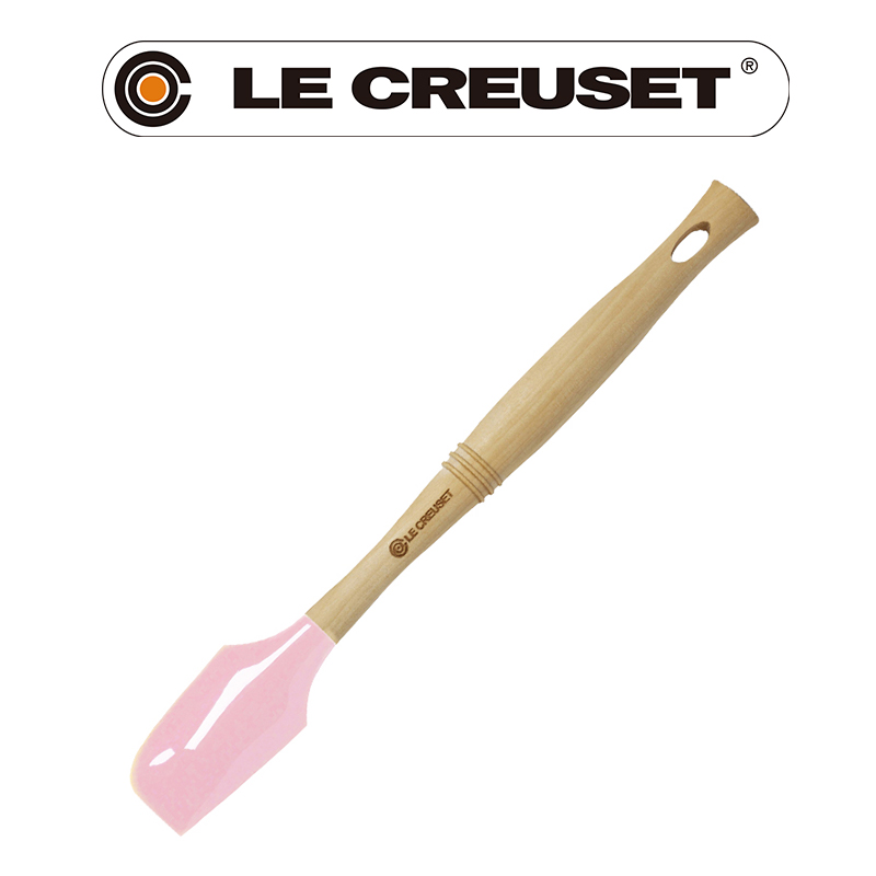 LE CREUSET-耐熱矽膠V小鏟 (粉紅)