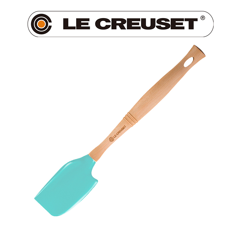 LE CREUSET-耐熱矽膠V中鏟 (薄荷綠)