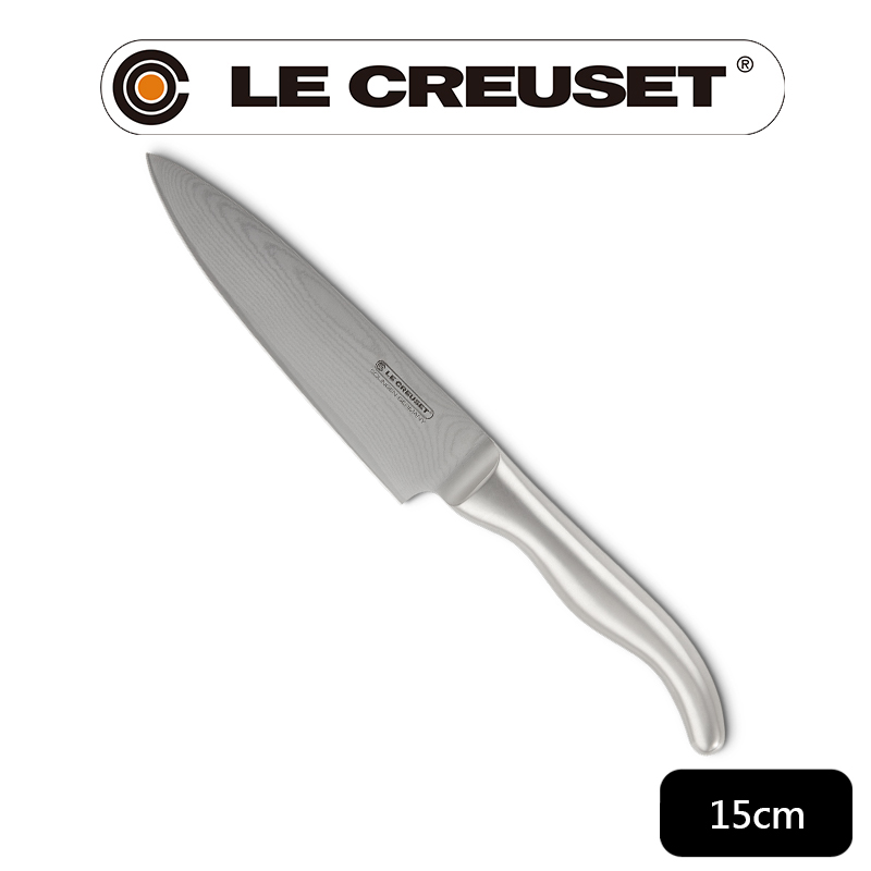 LE CREUSET-大馬士革鋼主廚刀 15cm (不鏽鋼柄)