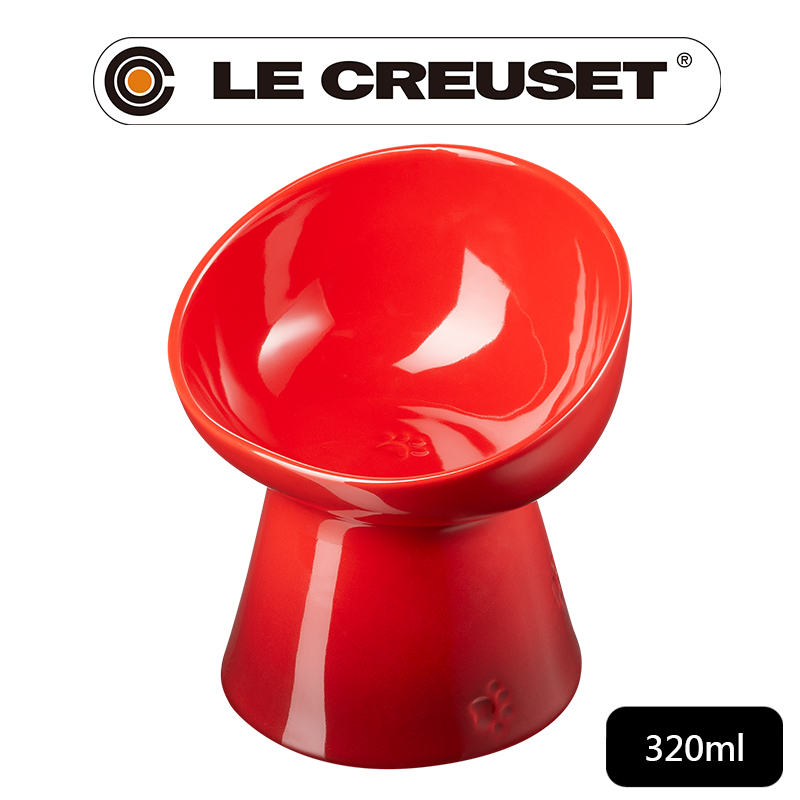 LE CREUSET-瓷器寵物瓷碗 (櫻桃紅)