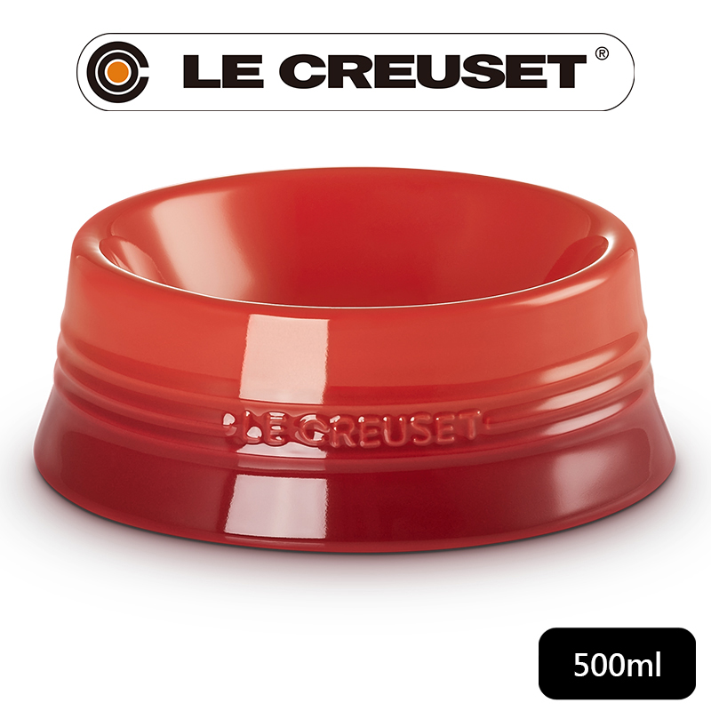 LE CREUSET-瓷器寵物餐碗 (中) (蘋果)