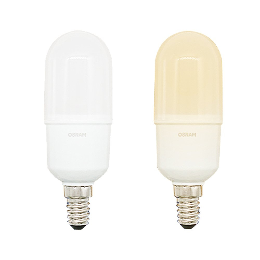 【歐司朗OSRAM】7W LED燈泡E14接頭 燈泡色(2入組)