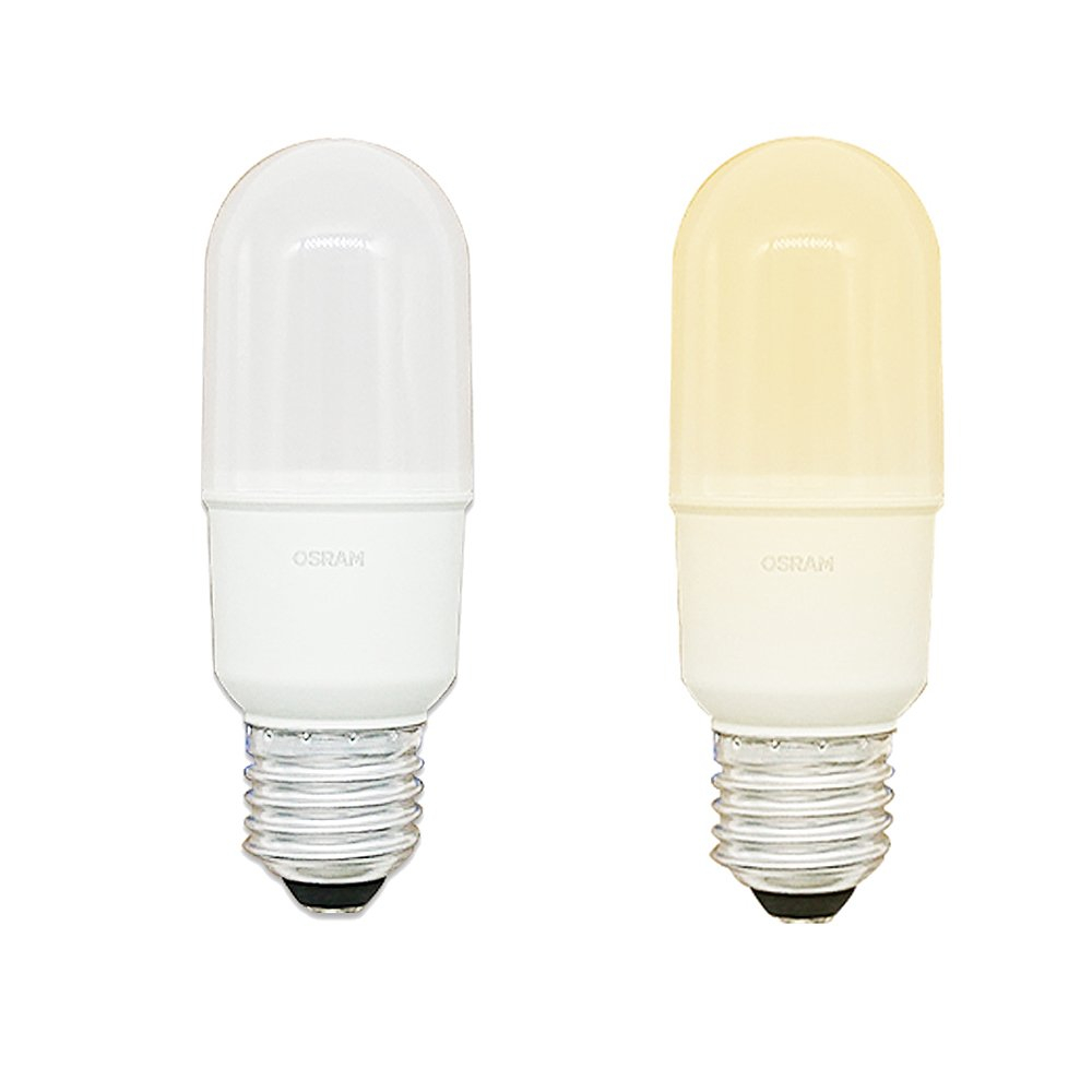 【歐司朗OSRAM】7W LED燈泡E27接頭 燈泡色(2入組)