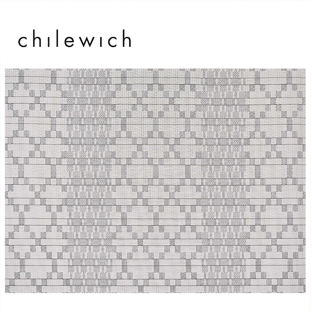 美Chilewich-Harmony系列-灰色圖騰地墊-59×92cm(Natural)