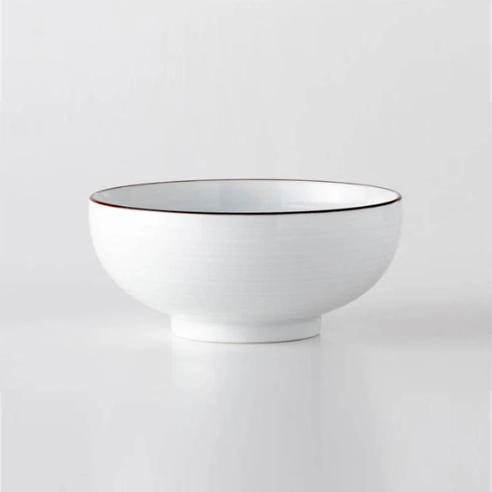 【WUZ屋子】日本 白山陶器 白磁千段 淺麵碗800ml