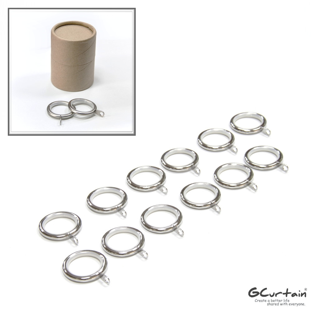 【GCurtain】鋅合金窗簾掛環、靜音環、消音環 #RSG002K-20 (內圈Φ30mm) 20入/組
