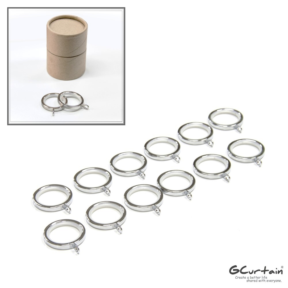 【GCurtain】鋅合金窗簾掛環、靜音環、消音環 #RZG002K-20 (內圈Φ30mm) 20入/組