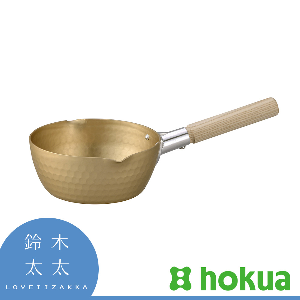 【北陸 hokua】小傳具霧金雪平鍋-18cm