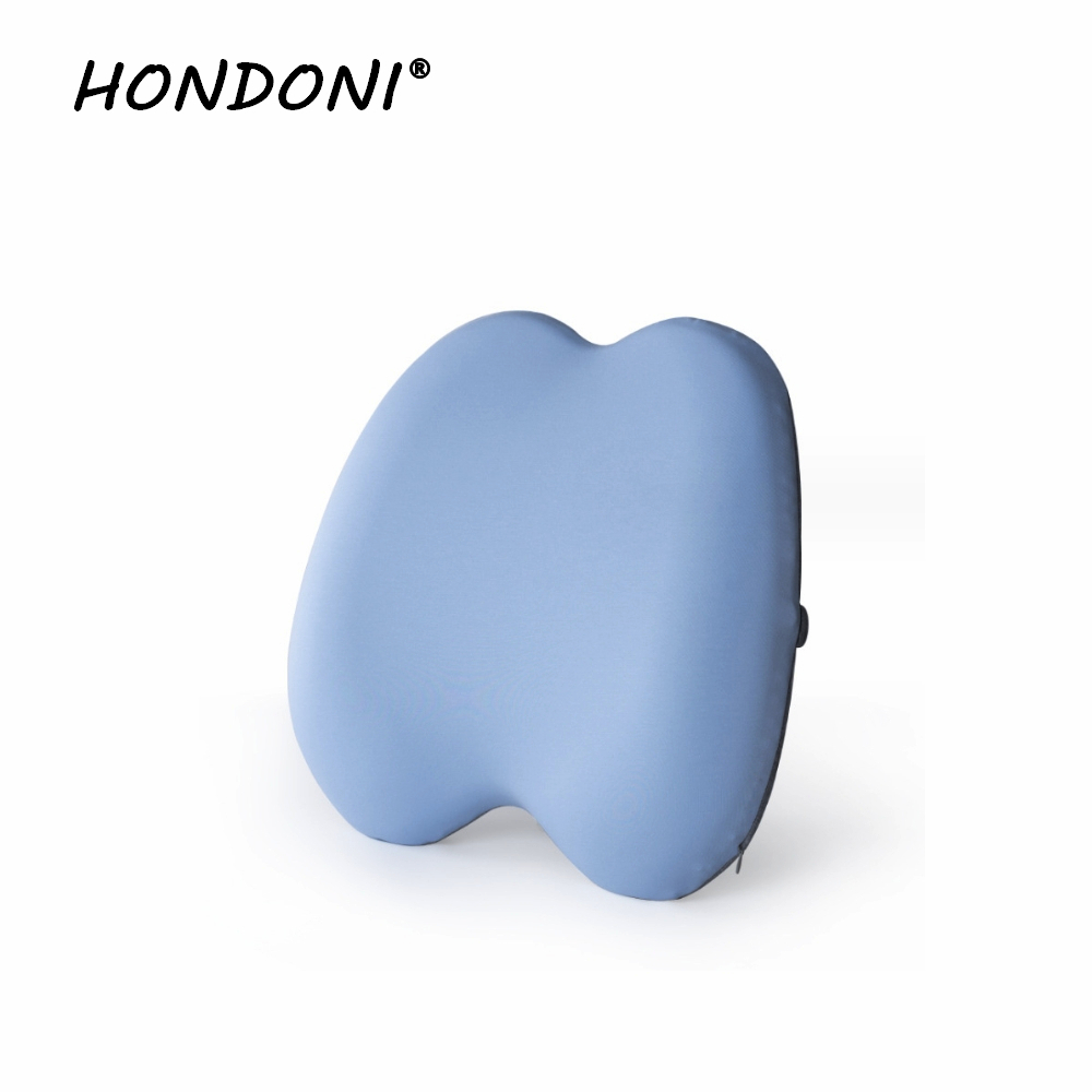 HONDONI新款5D護腰記憶靠墊(天空藍M9-BL)