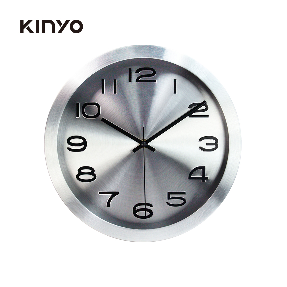KINYO 現代風金屬掛鐘CL161