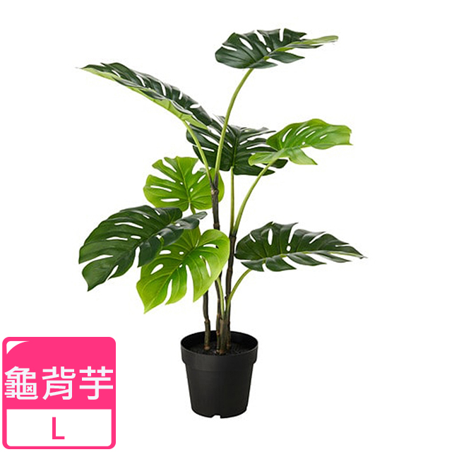 【Meric Garden】北歐風格居家裝飾高模擬大型景觀植栽擺設盆栽(龜背芋L)