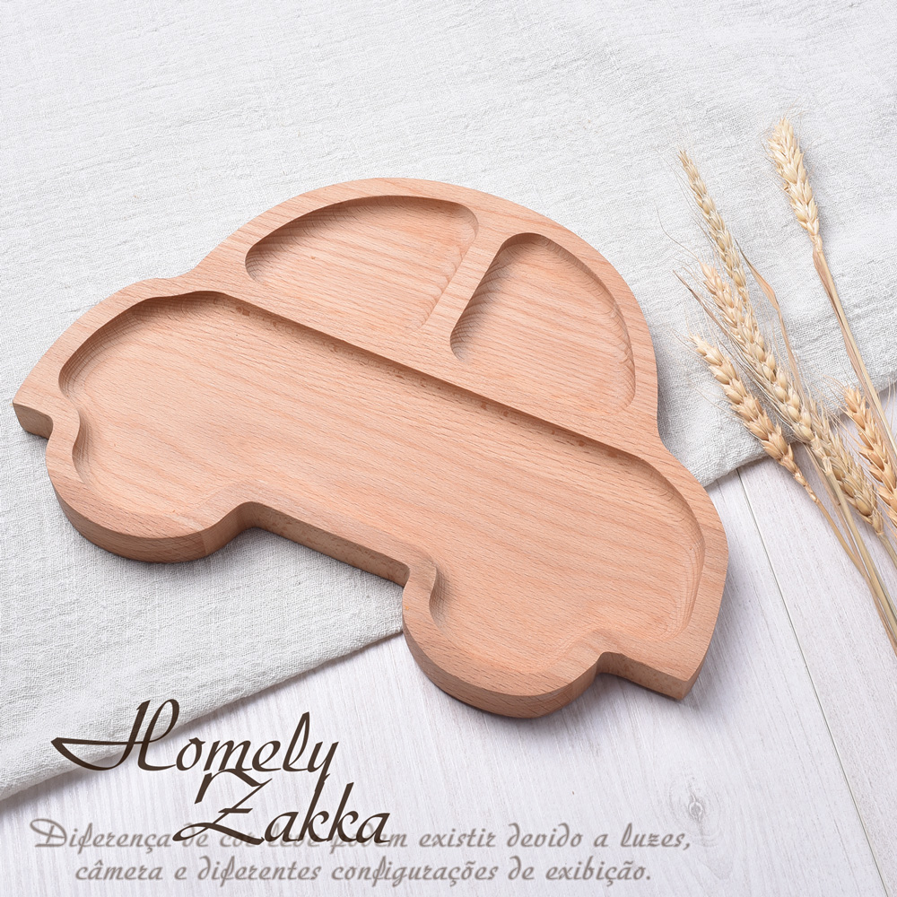 【Homely Zakka】 日式創意木質餐盤/托盤/零食盤/置物盤_車子