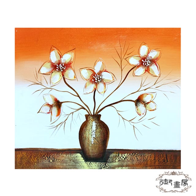 御畫房 花明柳媚 手繪無框油畫40x50cm