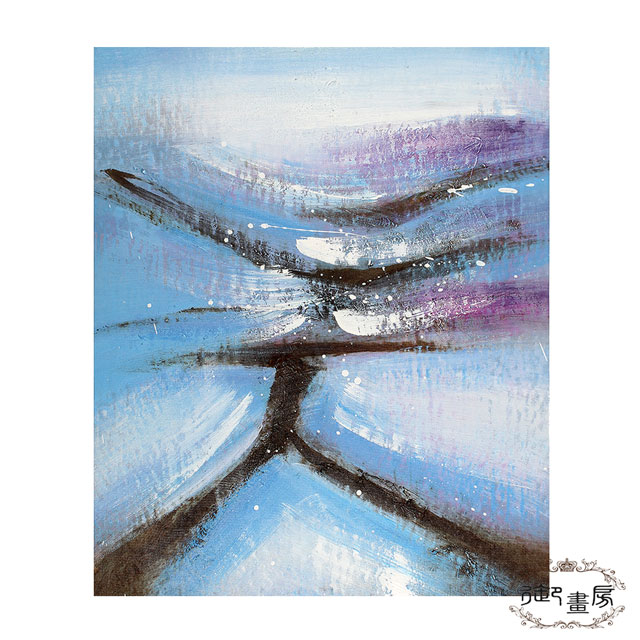 御畫房 極光乍現 手繪無框油畫50x60cm