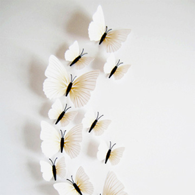 《Stylelife》3D蝴蝶造型磁鐵-亮白