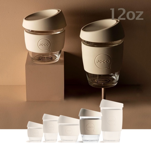 澳洲JOCO啾口玻璃隨行咖啡杯12oz/354ml-五種顏色