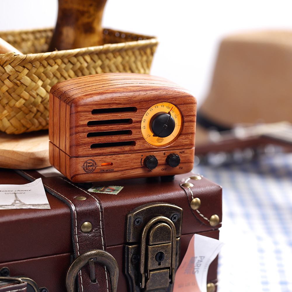 Shinygoods MUZEN OTR經典復刻藍牙音響收音機(經典版)-玫瑰木