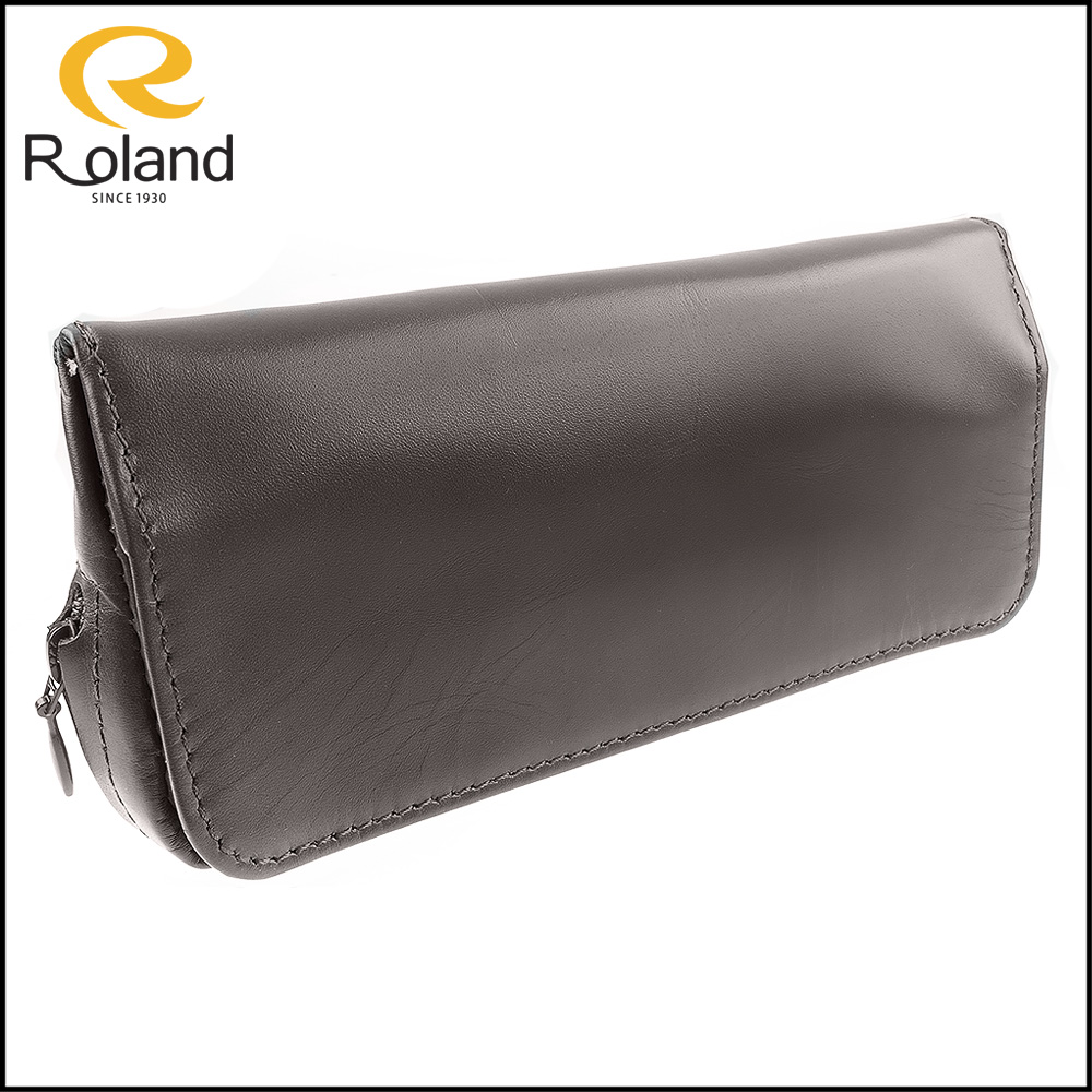 【Roland】日本進口~牛皮製單支煙鬥煙絲袋(咖啡色款)