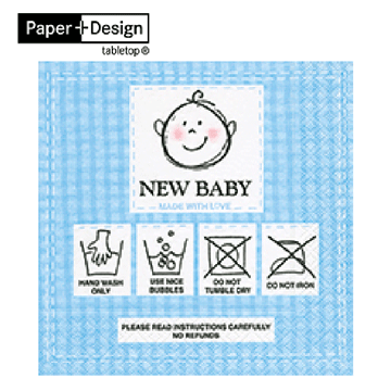 New Baby Blue-寶貝藍色 德國原裝進口【Paper+Design】餐巾紙哪裡買環保安全無毒不掉色蝶古巴特