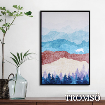 TROMSO北歐時代風尚有框畫-麋鹿山境A40*60cm