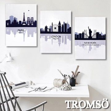 TROMSO時尚無框畫/城市剪影