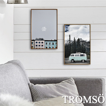 TROMSO北歐生活版畫有框畫-北歐好時光WA61(兩幅一組)