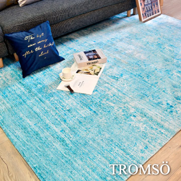 TROMSO珊瑚絨短毛地毯-特大T精湛藍調230x160cm