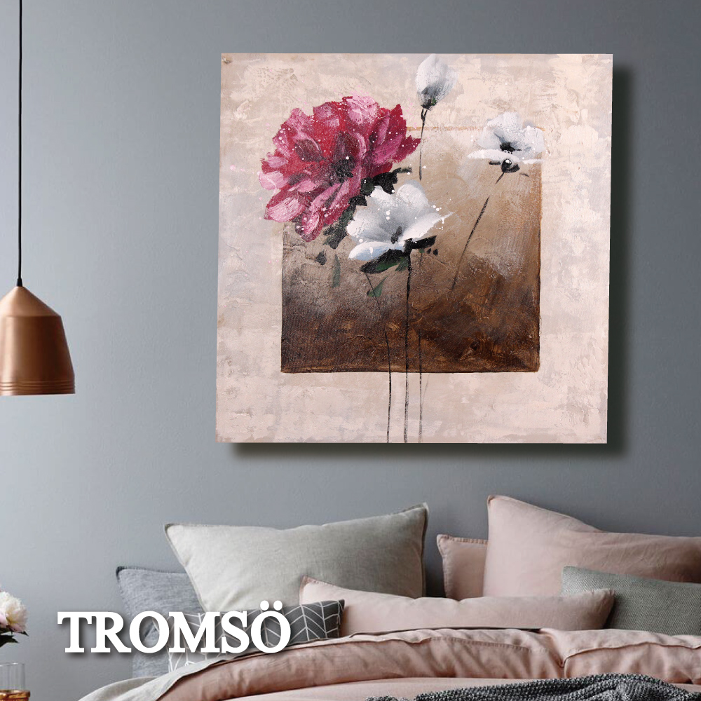 TROMSO時尚無框畫抽象藝術-純粹花苑W428