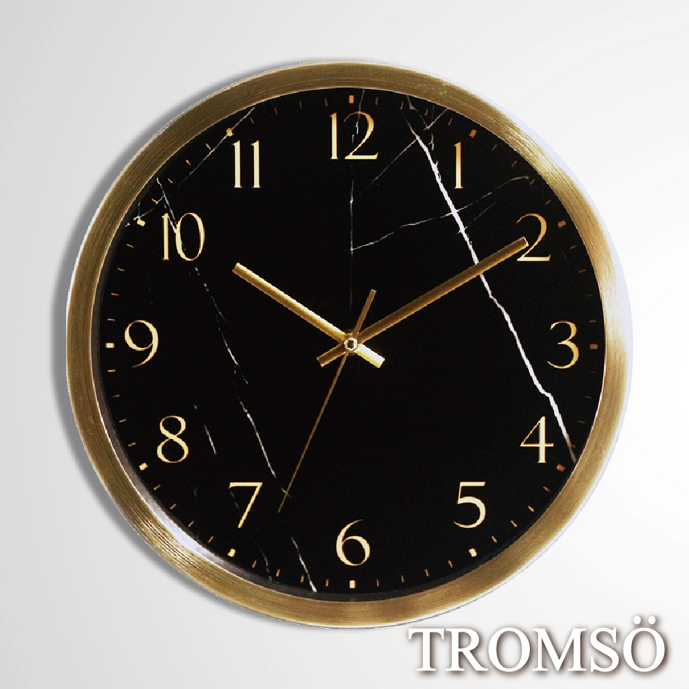 TROMSO風尚義大利金屬時鐘-聖羅蘭黑金