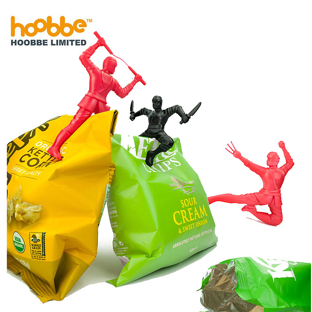 HOOBBE忍者造型塑膠袋夾(6入)