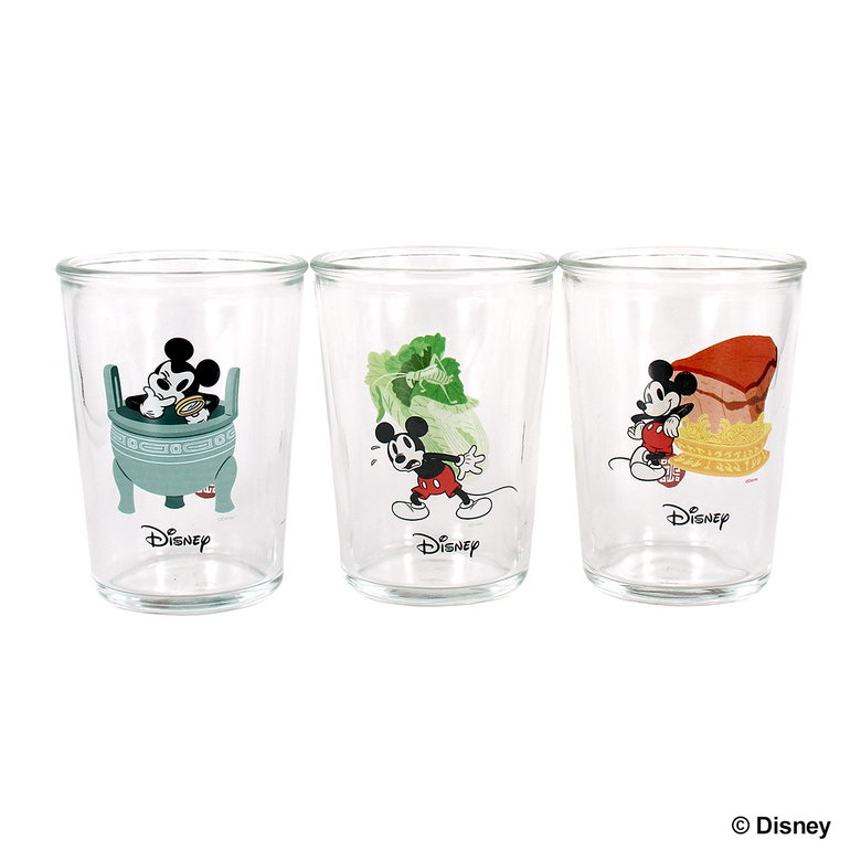 故宮精品 迪士尼系列 - 故宮三寶玻璃杯(3入一組)