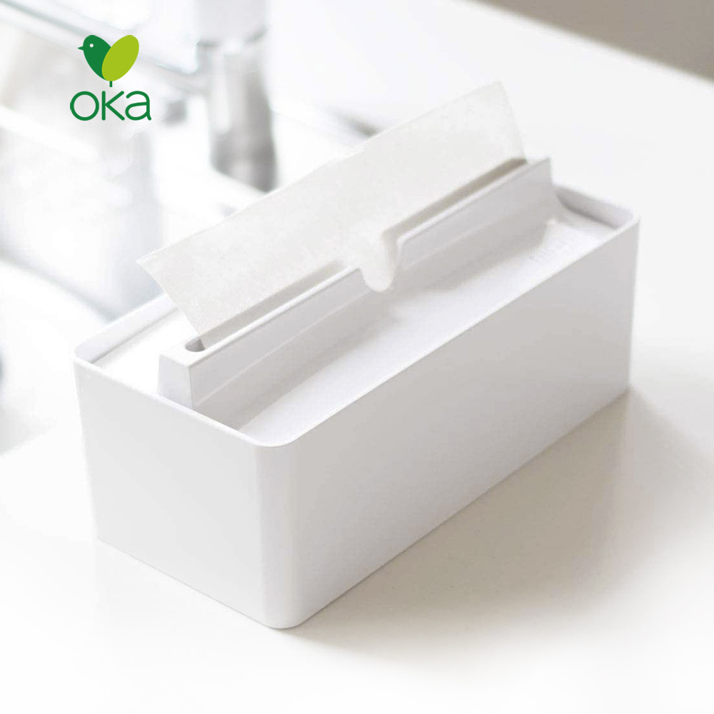 【日本OKA】fill+fit 寬形下降式面紙盒