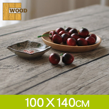 【品樂．Wood】zakka 復古仿真木紋餐桌布(100*140cm)