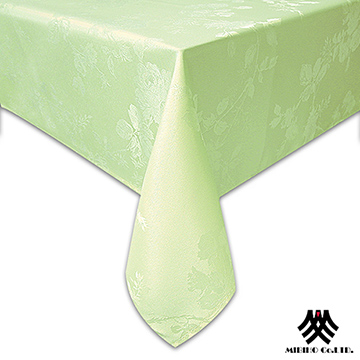 《M.B.H─玫瑰花園》緹花防潑水桌巾(綠)(140x230cm)