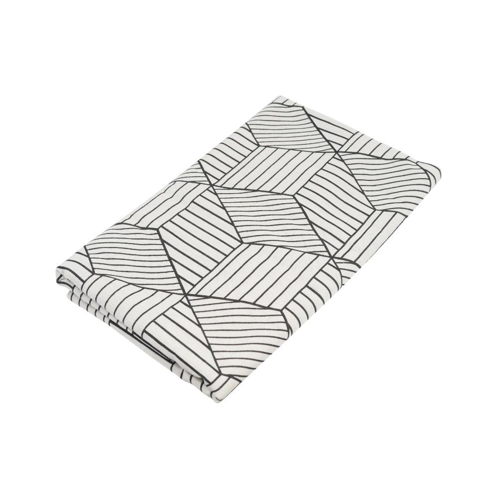 北歐棉麻桌巾桌布-菱形格145x230