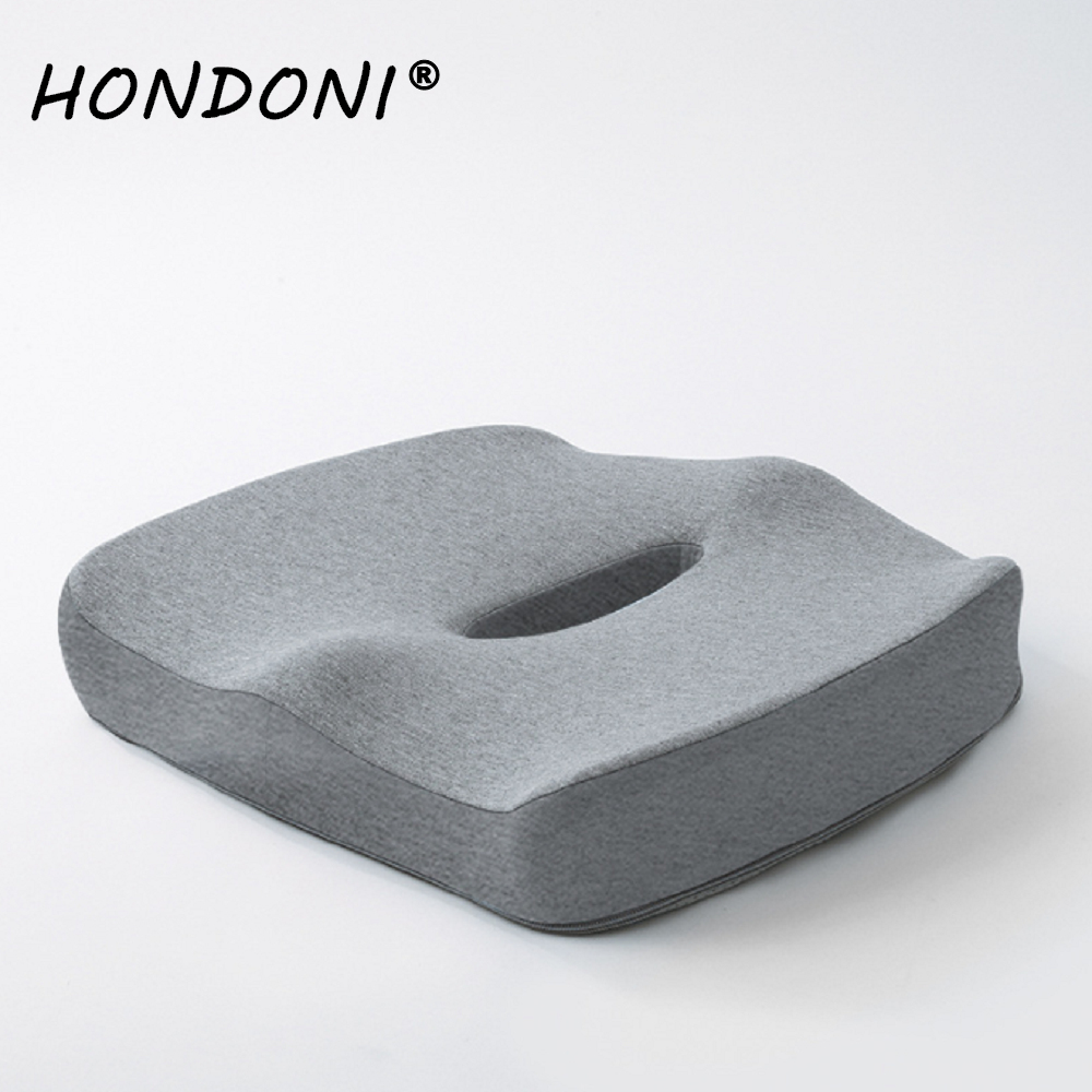 HONDONI 新款5D全包裹式美臀記憶抒壓坐墊 (寧靜灰)