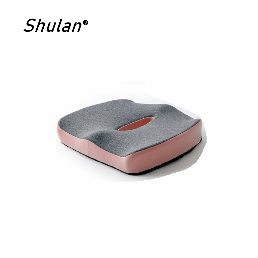 Shulan 新款5D全包裹式美臀坐墊 記憶坐墊 痔瘡坐墊 減壓坐墊 舒壓坐墊 抒壓坐墊 (櫻花粉)