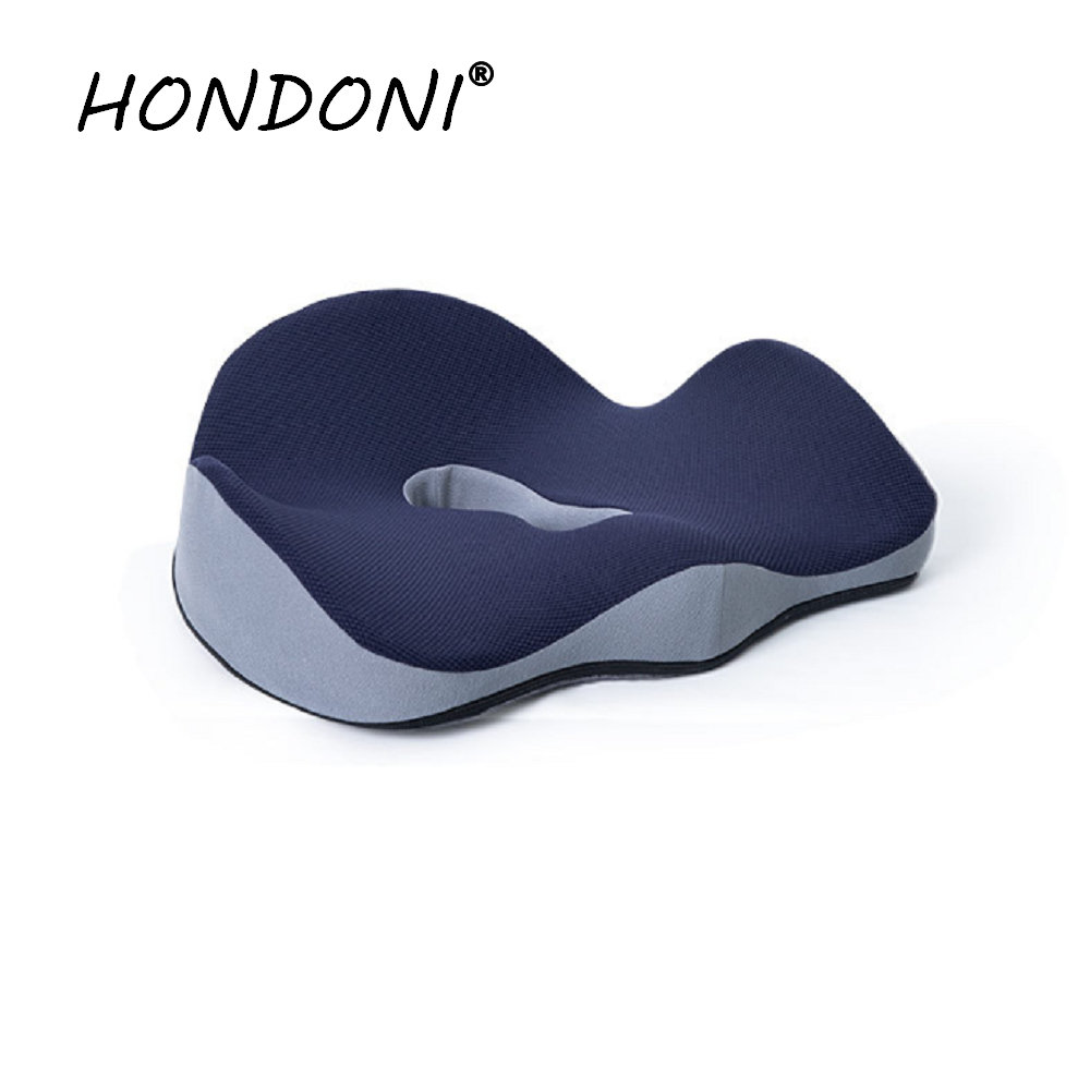 HONDONI 新款9D全包裹式美臀記憶抒壓坐墊 (透氣舒爽藍Q5-BL)