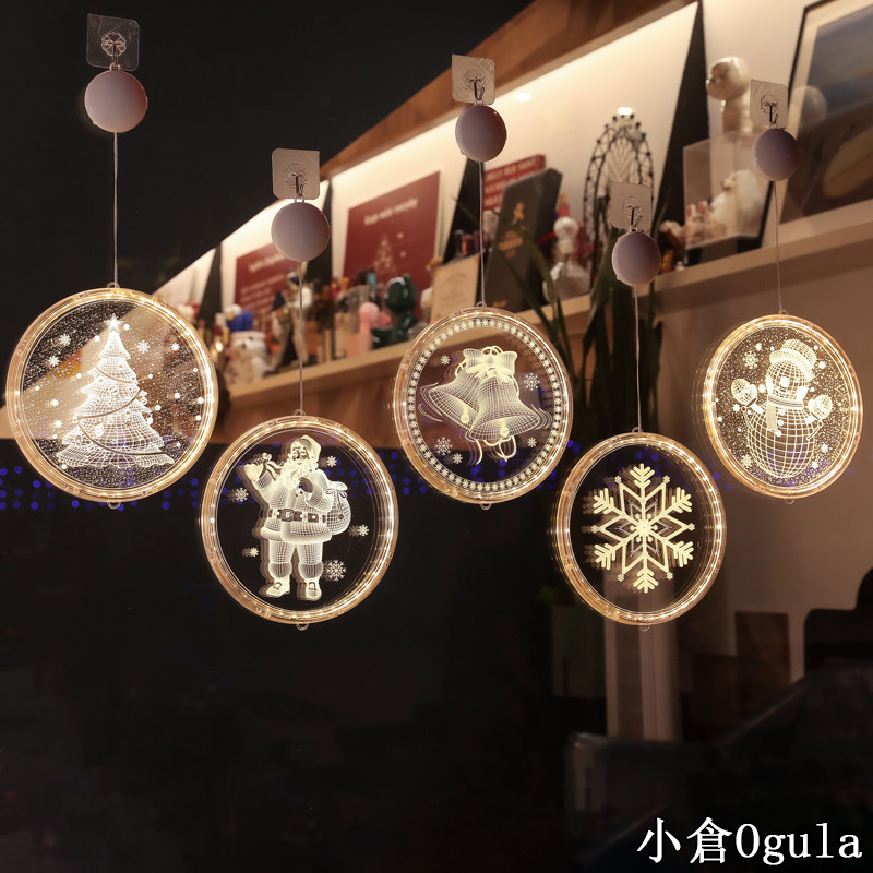 【小倉Ogula】聖誕節裝飾場景佈置裝扮電池式LED聖誕裝飾掛燈 聖誕樹裝飾燈 聖誕燈 燈飾