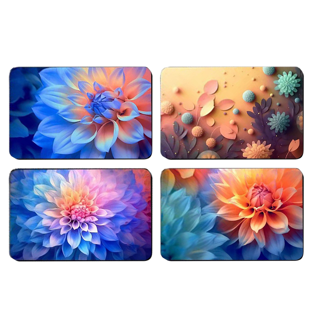 40x60cm 視覺漸層花矽 矽藻土軟地墊