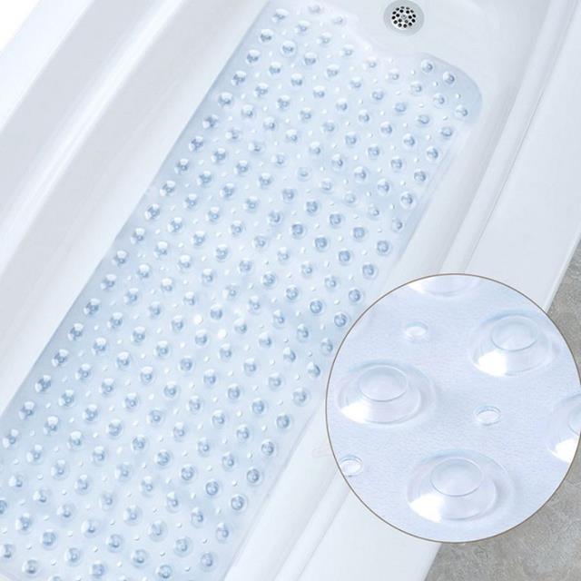 浴室浴缸加長款PVC防滑墊腳墊地墊40*100cm透明