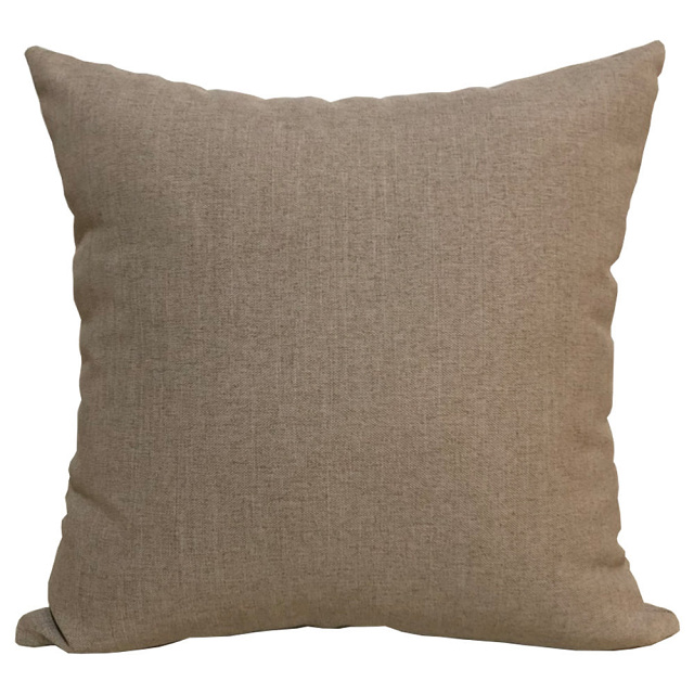 亞麻卡其-仿麻素雅百搭抱枕(卡其)45cm*45cm/靠枕/腰枕/午安枕/枕套含枕芯2入/臺灣製MIT【宜欣居傢飾】