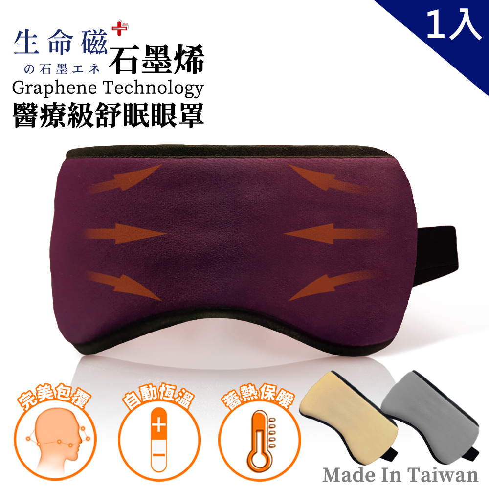 【日本旭川】生命磁石墨烯遠紅外線醫療級眼罩1入