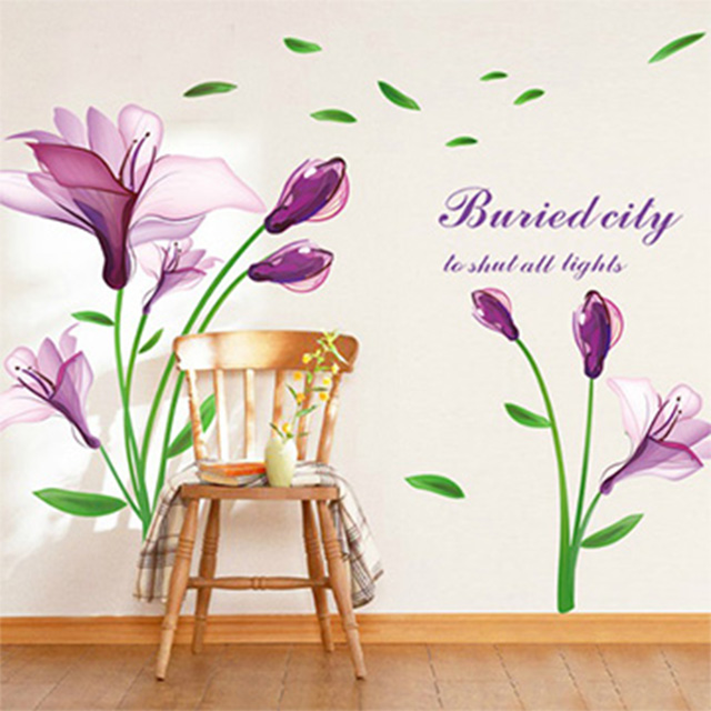 《Stylelife》情境壁貼-香水紫百合