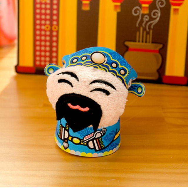 文昌帝君造型蛋糕毛巾/開運毛巾 (臺灣興隆製)