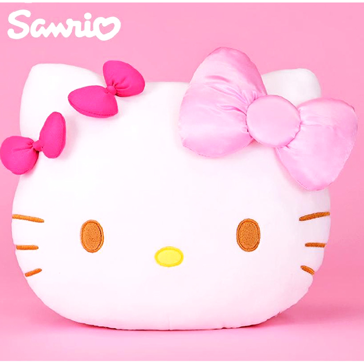 凱蒂貓HELLO KITTY抱枕玩偶午睡枕午安枕靠墊靠枕50週年款 892679(生日禮物 聖誕節)【小品館】