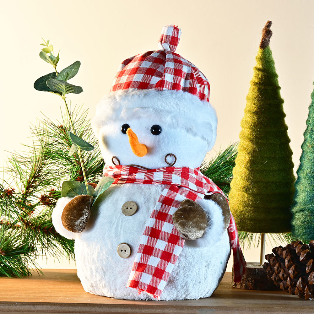 【YU Living】北歐風聖誕雪人擺飾 擺件 裝飾品(白色)
