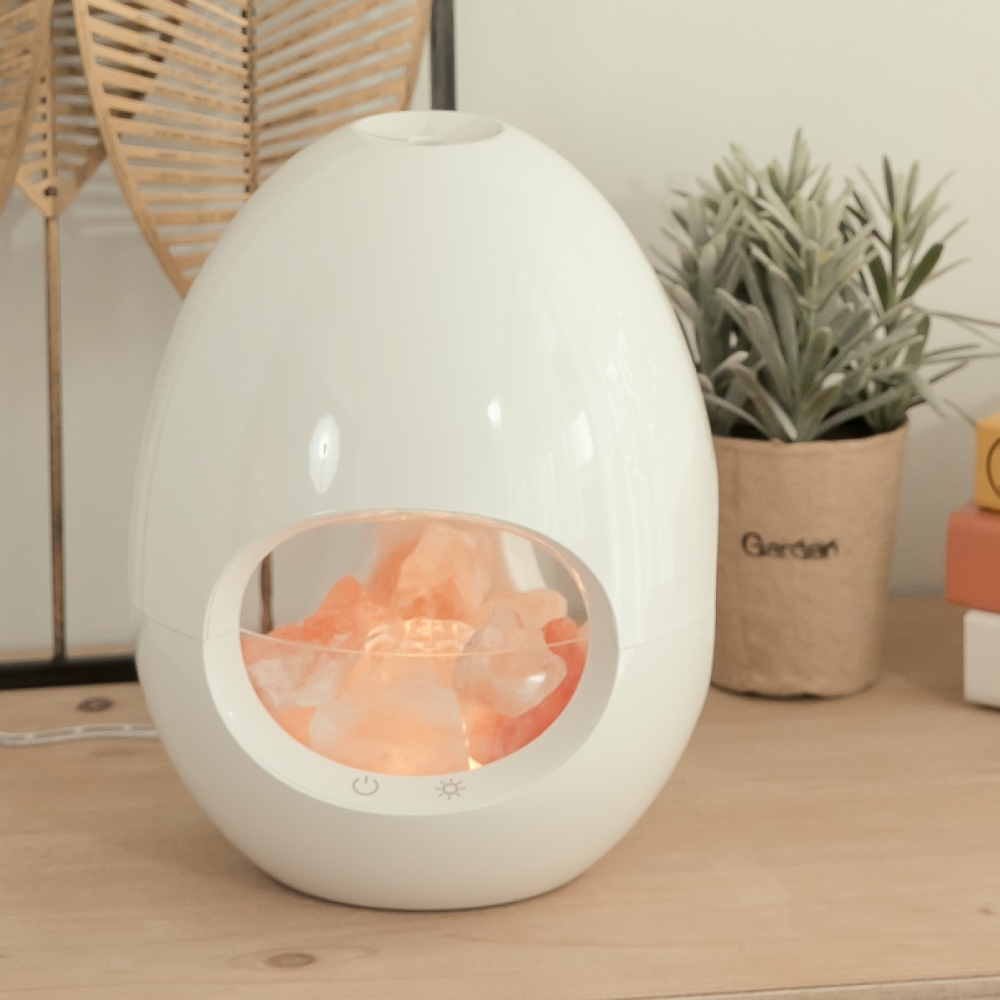【YU Living】北歐風蛋型加濕器 室內香氛水氧機 香燻機 (白色)