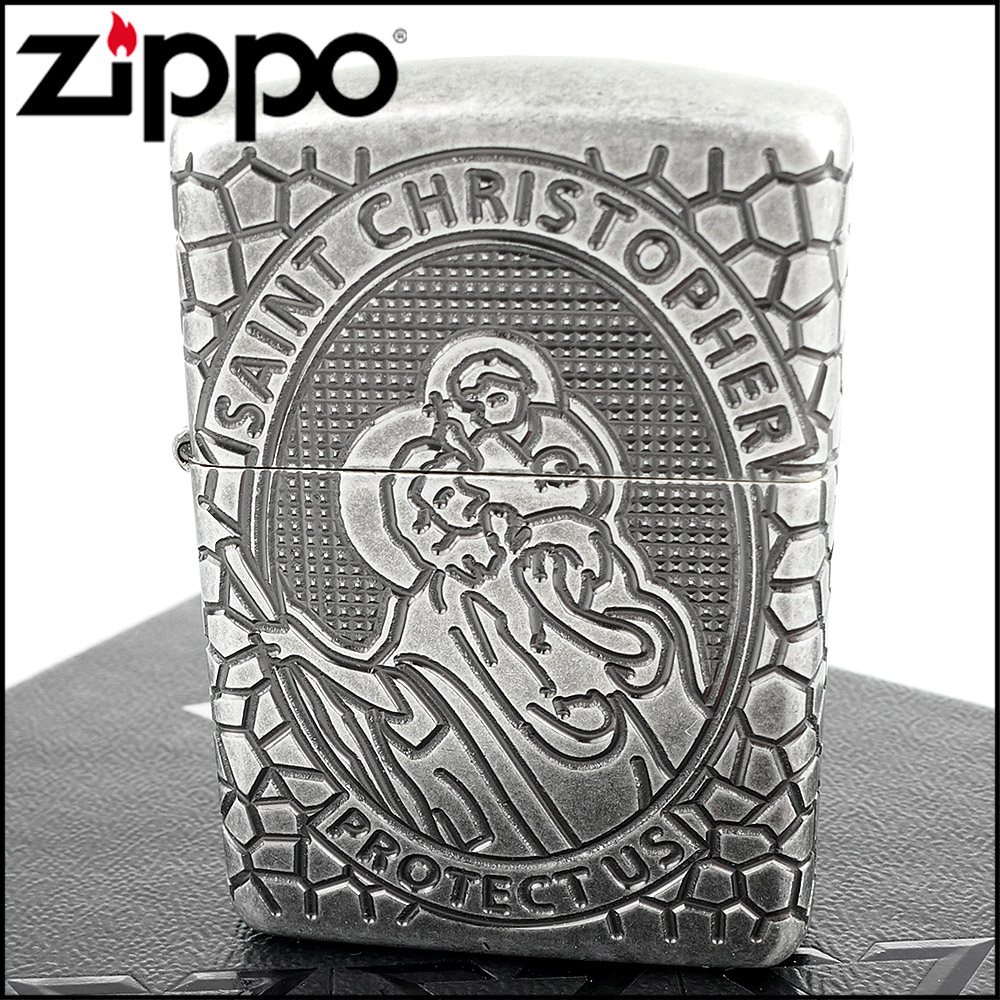 【ZIPPO】美系~St. Christopher-聖克里斯多福圖案設計打火機(ARMOR裝甲)