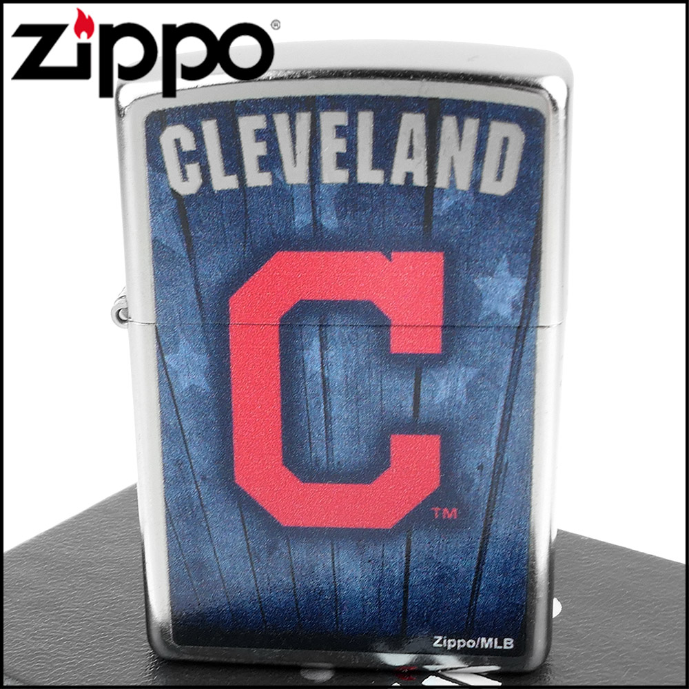 【ZIPPO】美系~MLB美國職棒大聯盟-美聯-Cleveland Indians克里夫蘭印地安人隊